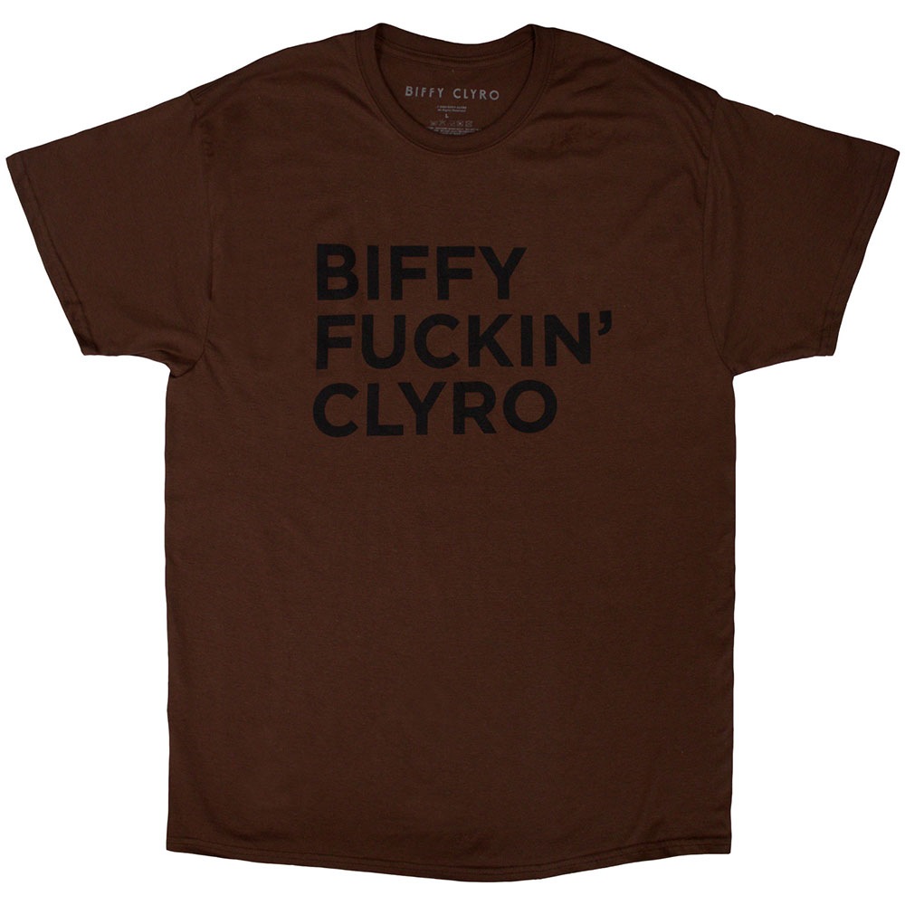 Biffy Clyro - Biffy Fucking Clyro Heren Tshirt - Bruin